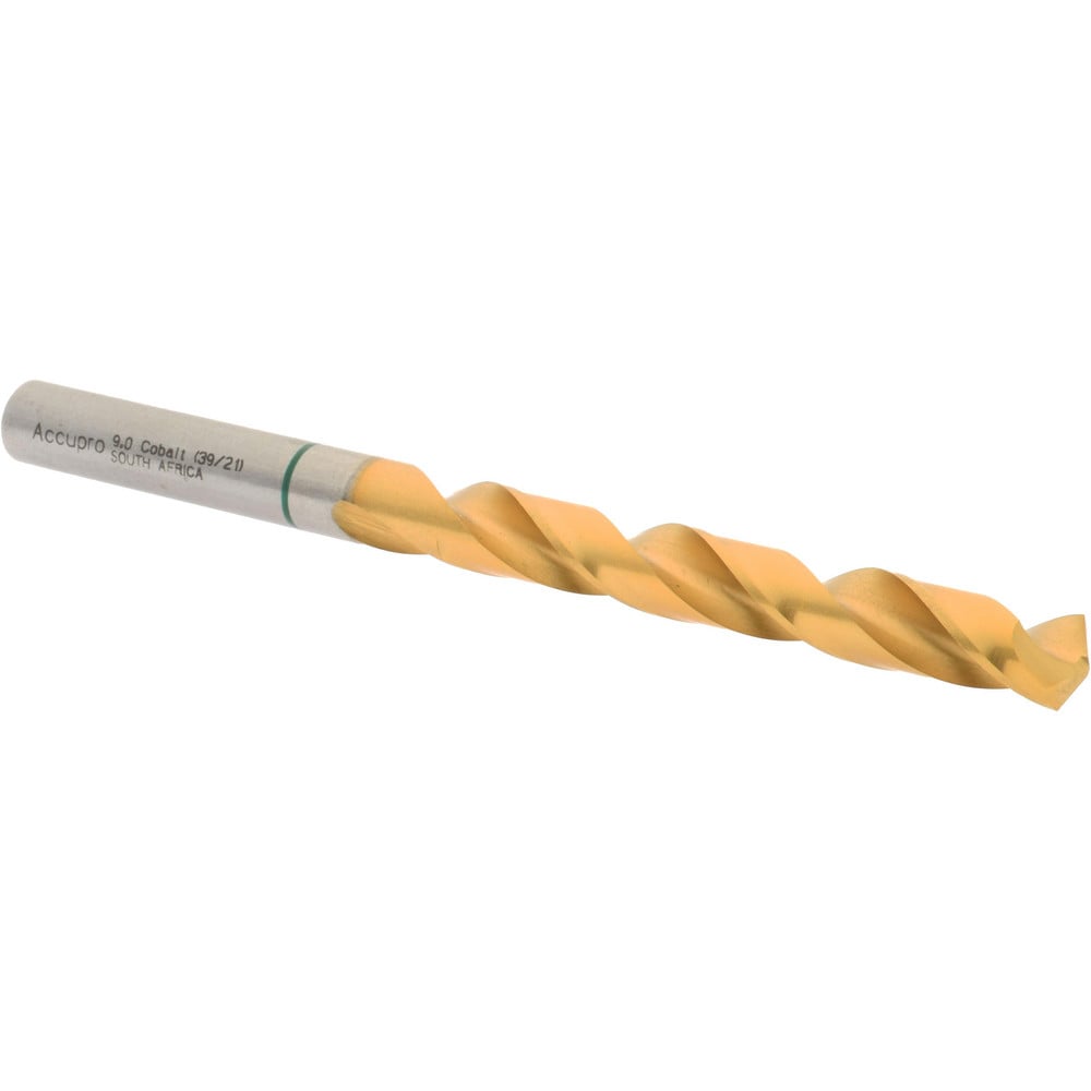 Accupro 1G70900-AC Jobber Length Drill Bit: 0.3543" Dia, 135 °, Cobalt 