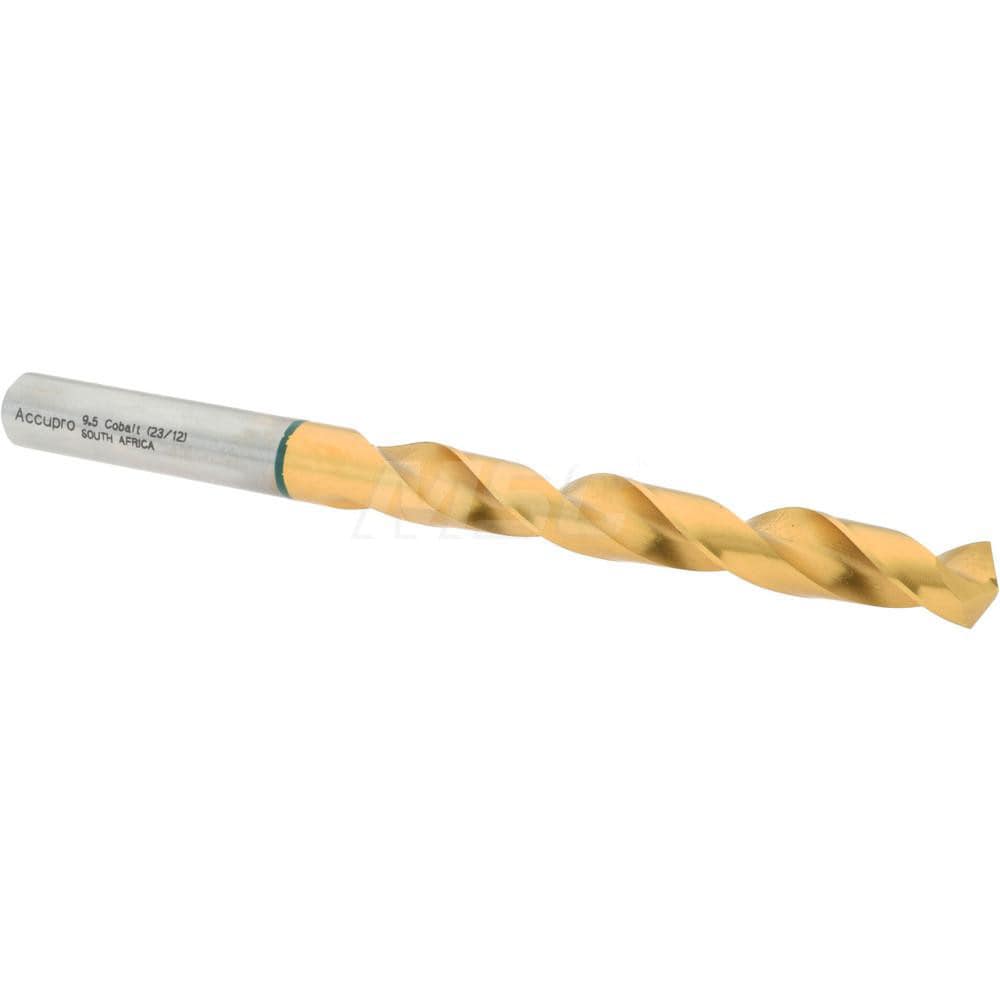 Accupro 1G70950-AC Jobber Length Drill Bit: 0.374" Dia, 135 °, Cobalt 