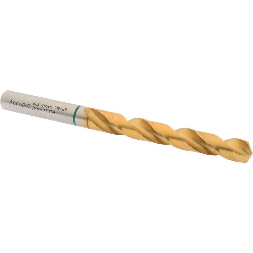 Accupro 1G71020-AC Jobber Length Drill Bit: 0.4016" Dia, 135 °, Cobalt 