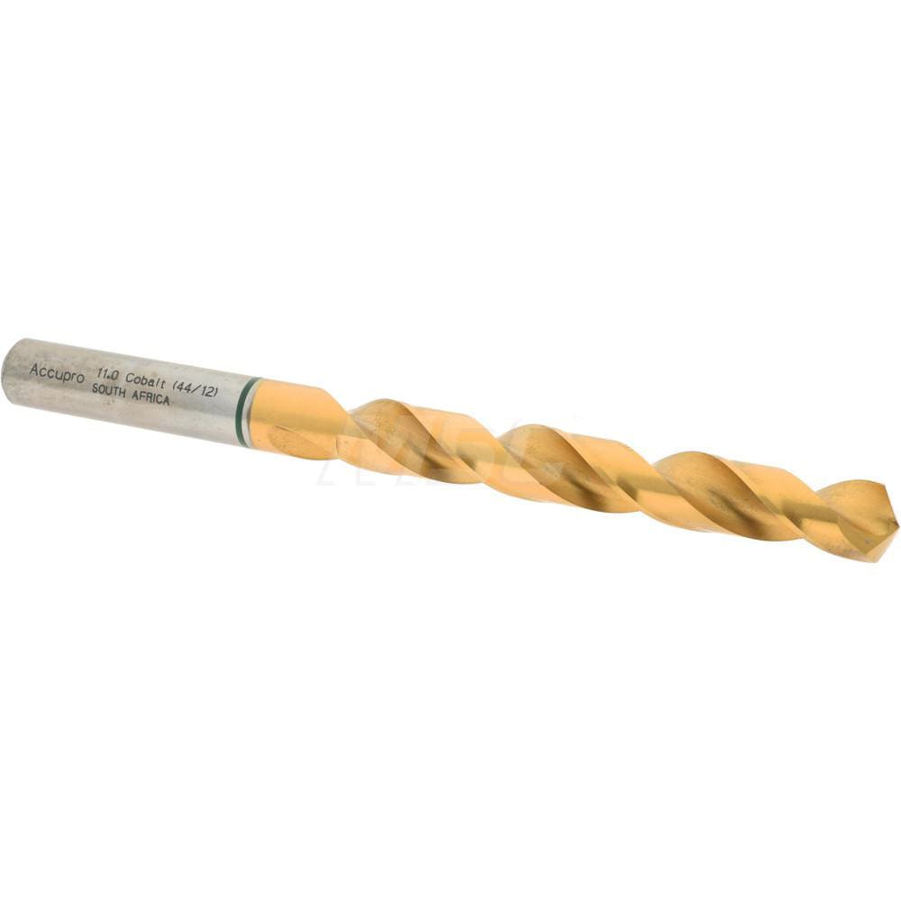 Accupro 1G71100-AC Jobber Length Drill Bit: 0.4331" Dia, 135 °, Cobalt 