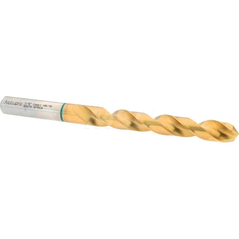 Accupro 1G71111-AC Jobber Length Drill Bit: 0.4375" Dia, 135 °, Cobalt 