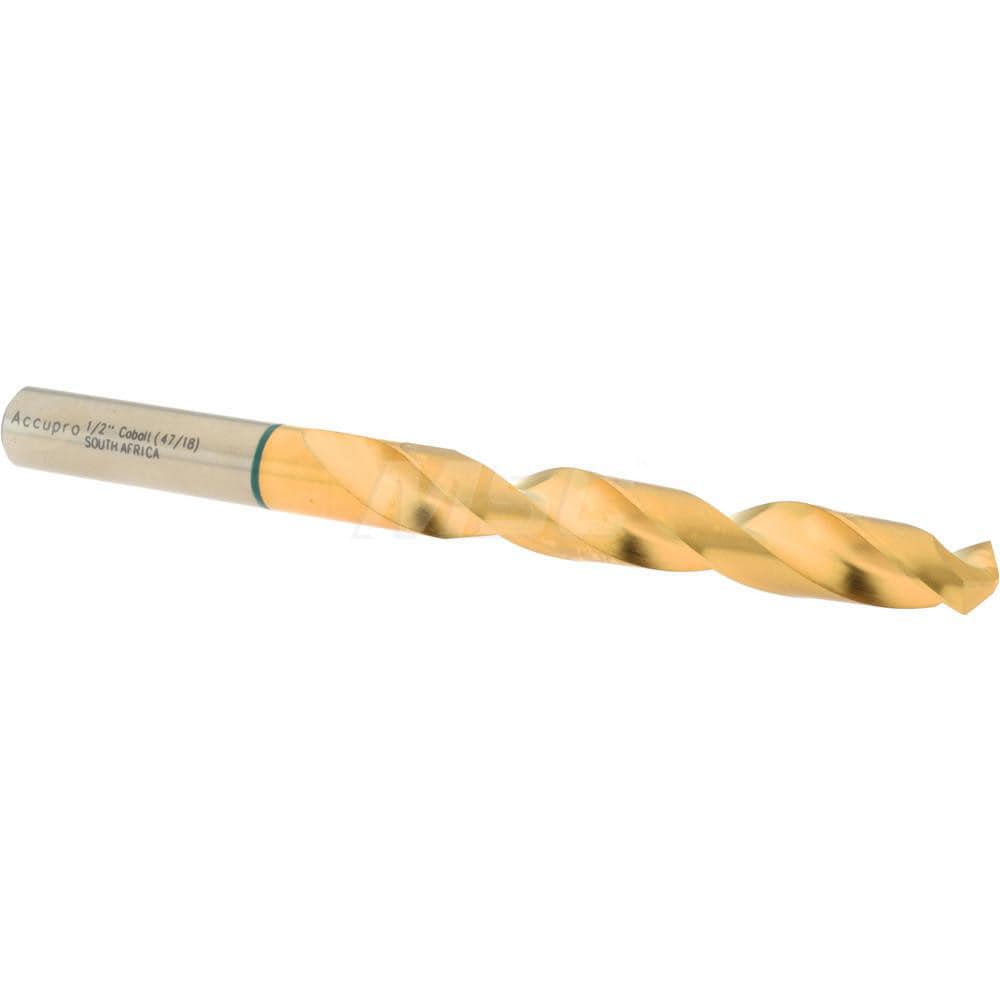 Accupro 1G71269-AC Jobber Length Drill Bit: 0.5" Dia, 135 °, Cobalt 