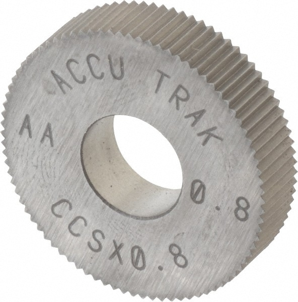 Standard Knurl Wheel: 21.5 mm Dia, 90 ° Tooth Angle, 32 TPI, Straight, Cobalt