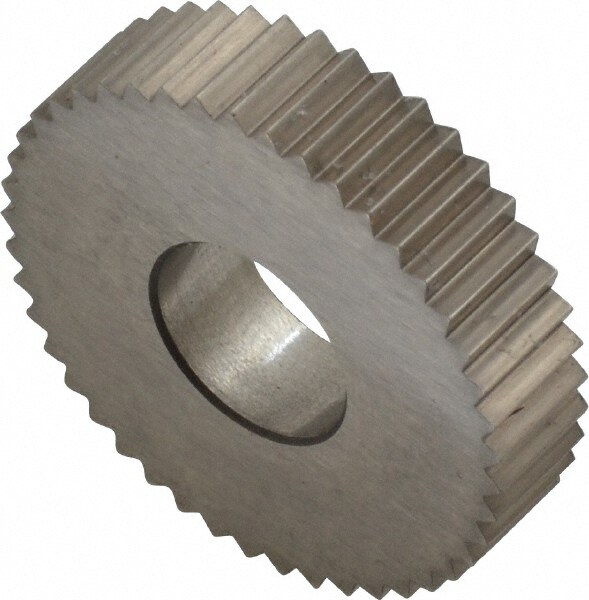 Standard Knurl Wheel: 21.5 mm Dia, 90 ° Tooth Angle, 17 TPI, Straight, Cobalt