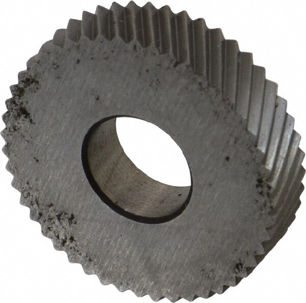 Standard Knurl Wheel: 21.5 mm Dia, 90 ° Tooth Angle, 21 TPI, Diagonal, Cobalt