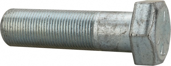 Made in North America 1213812FT5ZDOM Hex Head Cap Screw: 1/2-13 x 8-1/2", Grade 5 Steel, Zinc-Plated 