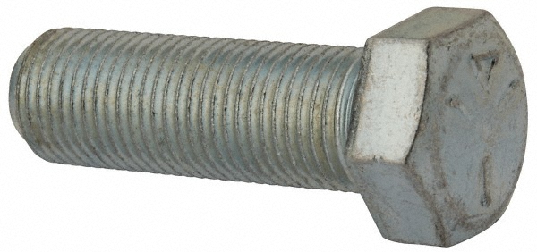 Made in USA 30307 Hex Head Cap Screw: 9/16-18 x 1-3/4", Grade 5 Steel, Zinc-Plated Image