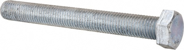 Made in North America 3410612FT5ZDOM Hex Head Cap Screw: 3/4-10 x 6-1/2", Grade 5 Steel, Zinc-Plated 