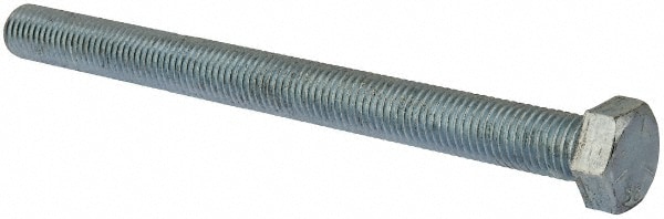 Made in North America 34109FT5ZDOM Hex Head Cap Screw: 3/4-10 x 9", Grade 5 Steel, Zinc-Plated 