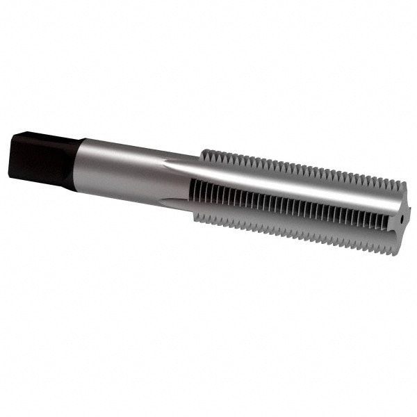 Hertel K027780AS Straight Flutes Tap: Metric Coarse, 4 Flutes, Taper, 6H, High Speed Steel, Bright/Uncoated Image