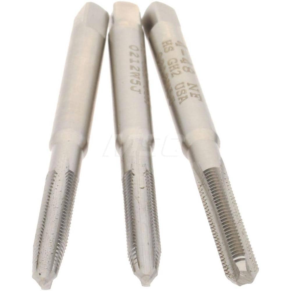 Uxcell Tap And Drill Bit Set, 1pcs 4-48 UNF Spiral Point Thread Screw Tap & 1pcs 2.4mm Twist Drill Bit, Titanium Coated HSS-6542 Tapping Threading Tool Kit