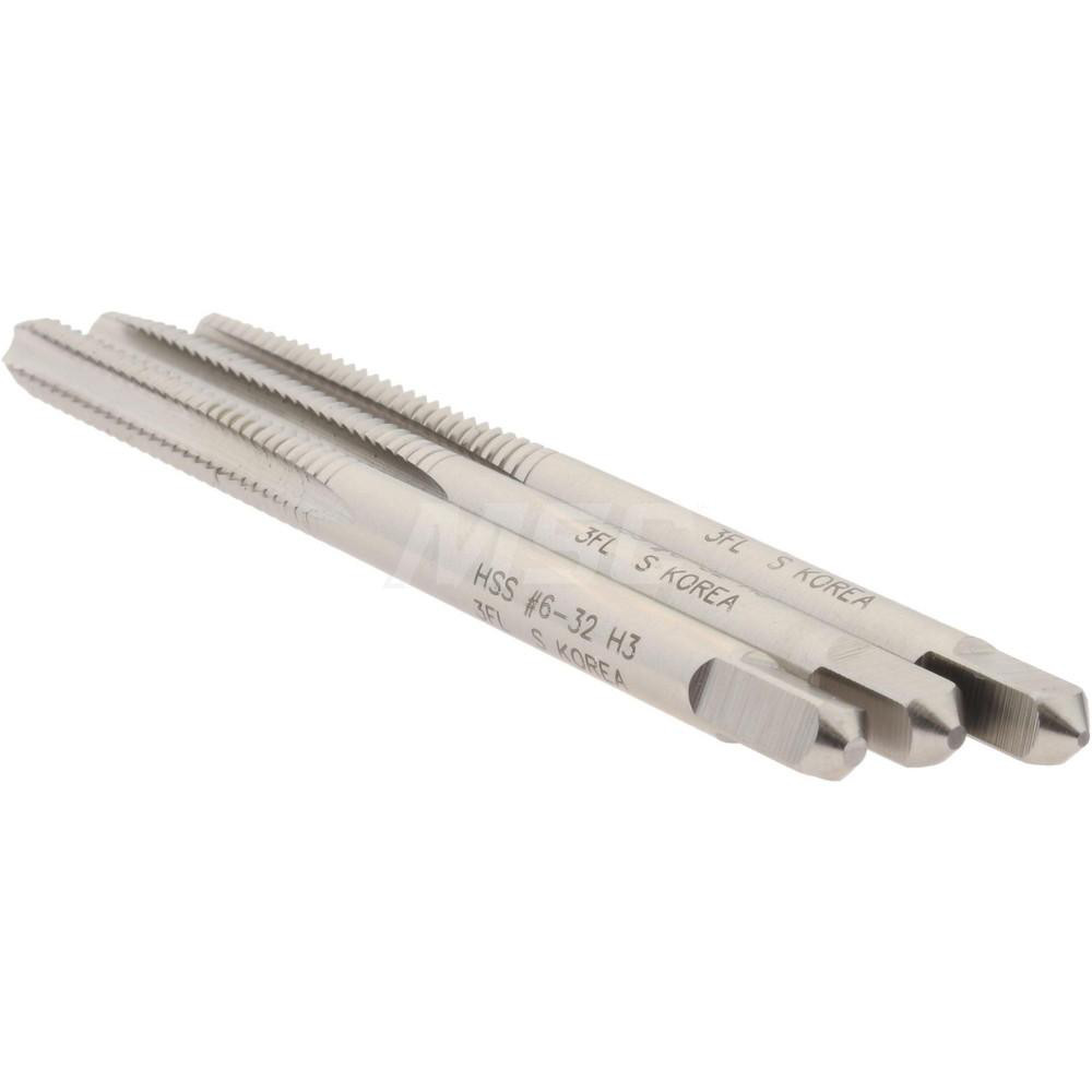 12 PACK - Hertel HSS Hand Taper Tap 6-32 3FL H3 02384881