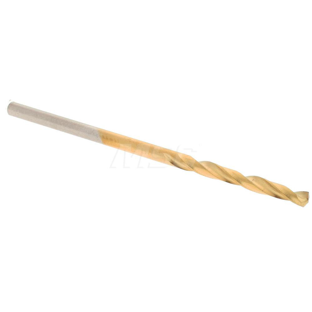 Screw Machine Length Drill Bit: Size #50, 135 deg Point, High-Speed Steel