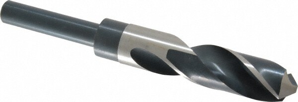 Hertel 2387843 Reduced Shank Drill Bit: 27/32 Dia, 1/2 Shank Dia, 118 0, High Speed Steel Image