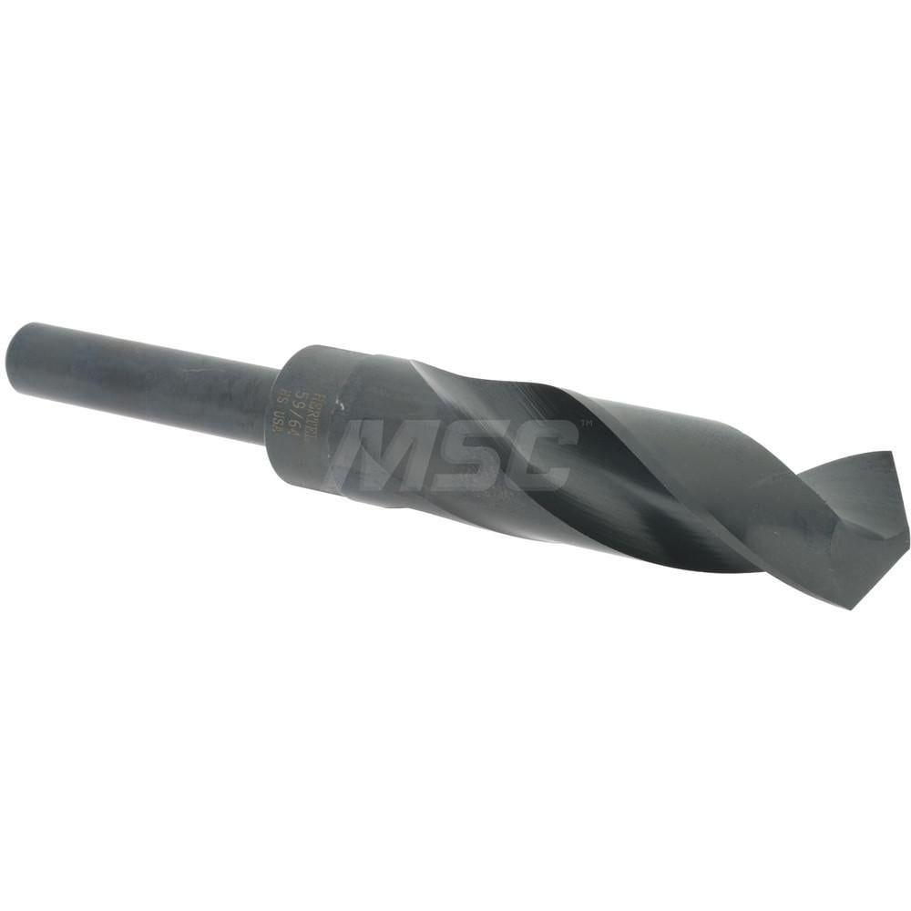 Hertel 2387892 Reduced Shank Drill Bit: 59/64 Dia, 1/2 Shank Dia, 118 0, High Speed Steel Image