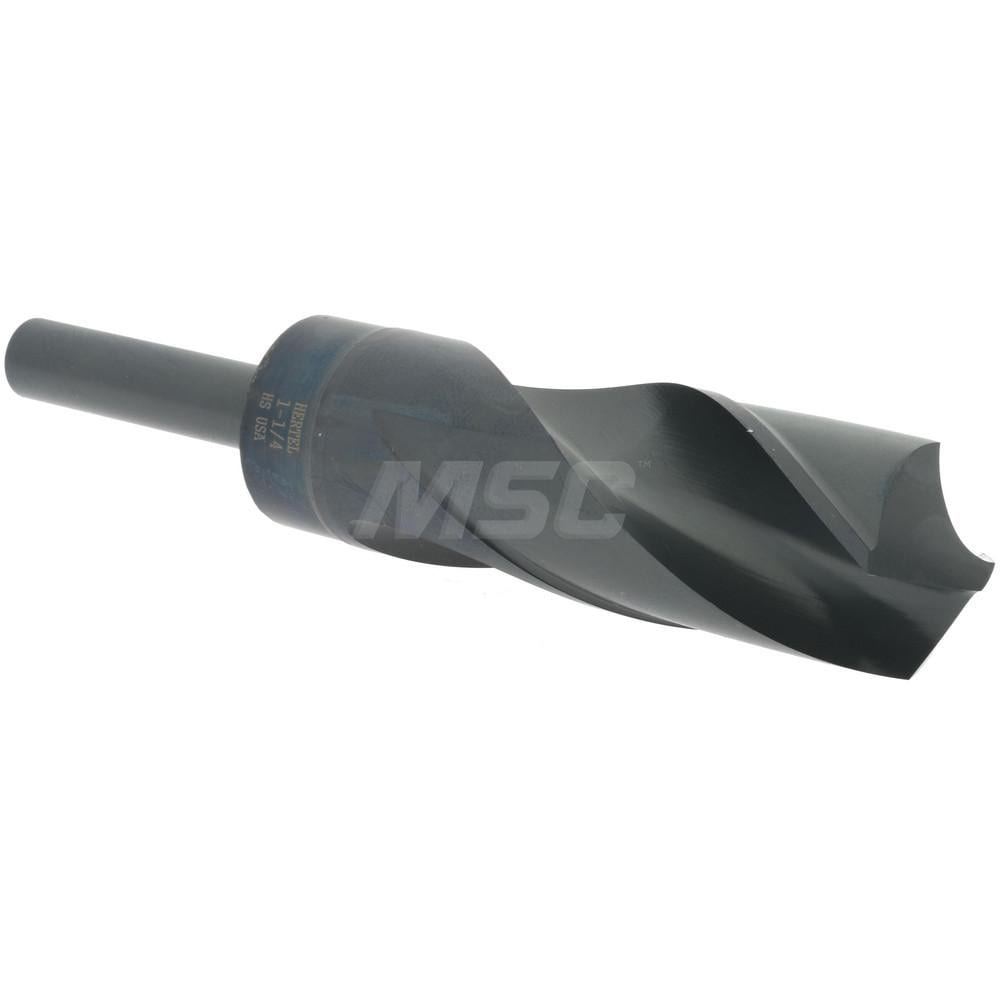 Hertel 2388106 Reduced Shank Drill Bit: 1-1/4 Dia, 1/2 Shank Dia, 118 0, High Speed Steel Image