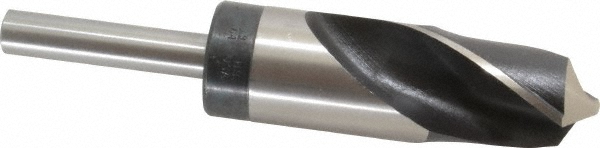 Hertel 2388130 Reduced Shank Drill Bit: 1-19/64 Dia, 1/2 Shank Dia, 118 0, High Speed Steel Image