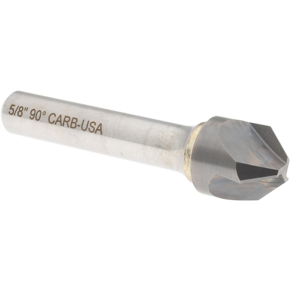 Hertel 333-007070 Countersink: 5/8" Head Dia, 90 ° Included Angle, 3 Flutes, Carbide, Right Hand Cut Image