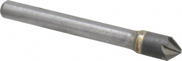 Hertel 336-004060 5/16" Head Diam, 1/4" Shank Diam, 6 Flute 82° Solid Carbide Countersink Image