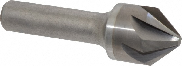 Hertel 336-009060 7/8" Head Diam, 1/2" Shank Diam, 6 Flute 82° Solid Carbide Countersink Image