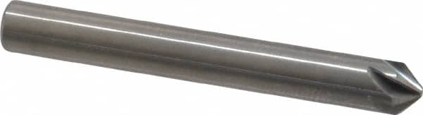 Hertel 336-002070 3/16" Head Diam, 3/16" Shank Diam, 6 Flute 90° Solid Carbide Countersink 