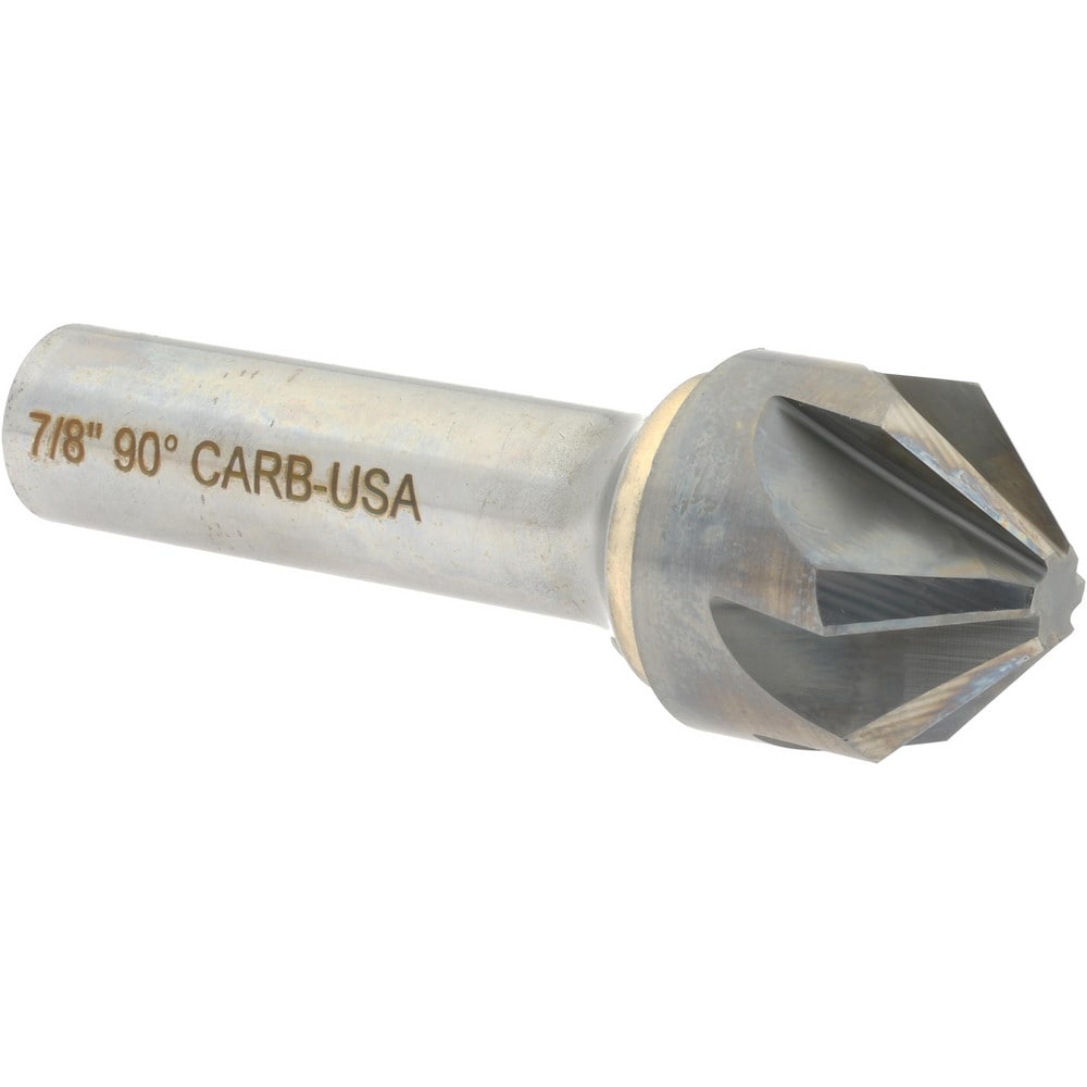 Hertel 336-009070 7/8" Head Diam, 1/2" Shank Diam, 6 Flute 90° Solid Carbide Countersink Image