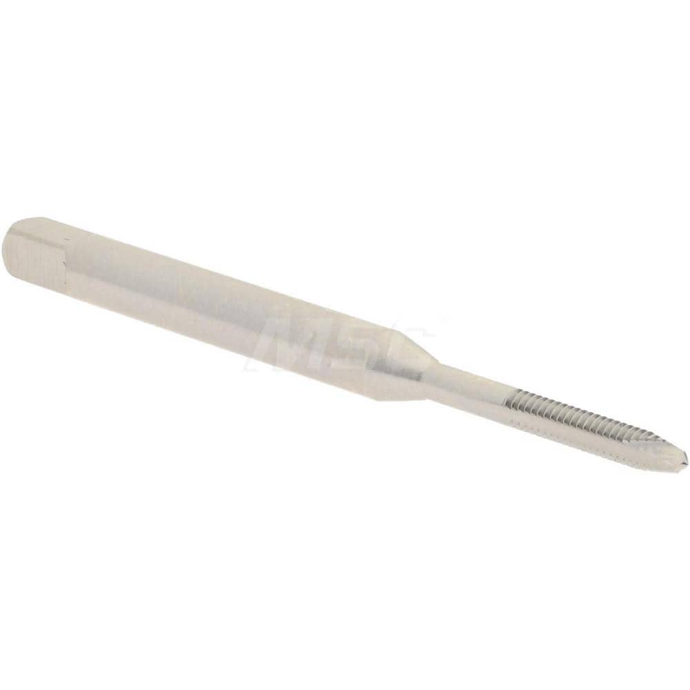 Spiral Point Tap: #1-64 UNC, 2 Flutes, Plug, 2B Class of Fit, High Speed Steel, Bright Finish