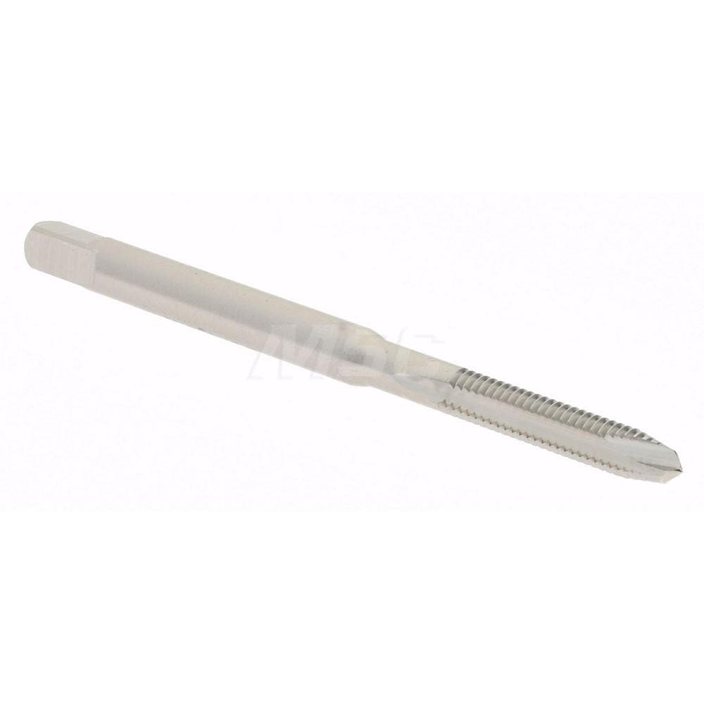 Spiral Point Tap: #4-48 UNF, 2 Flutes, Plug, 2B Class of Fit, High Speed Steel, Bright Finish