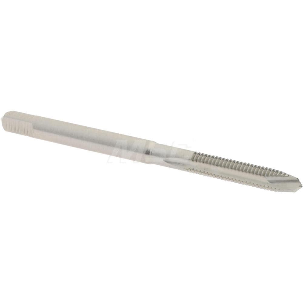 Spiral Point Tap: #5-44 UNF, 2 Flutes, Plug, 2B Class of Fit, High Speed Steel, Bright Finish