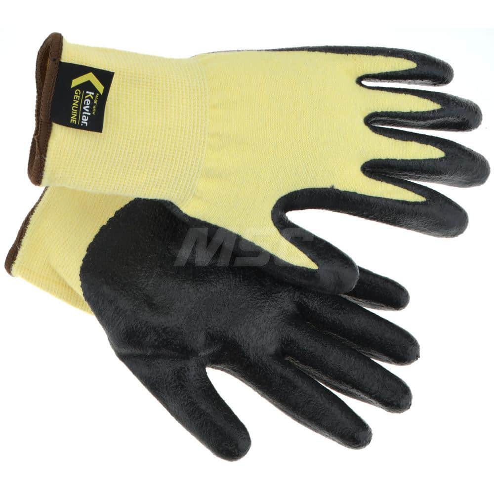 Cut, Puncture & Abrasive-Resistant Gloves: Size S, ANSI Cut A2, ANSI Puncture 1, Nitrile, Kevlar
