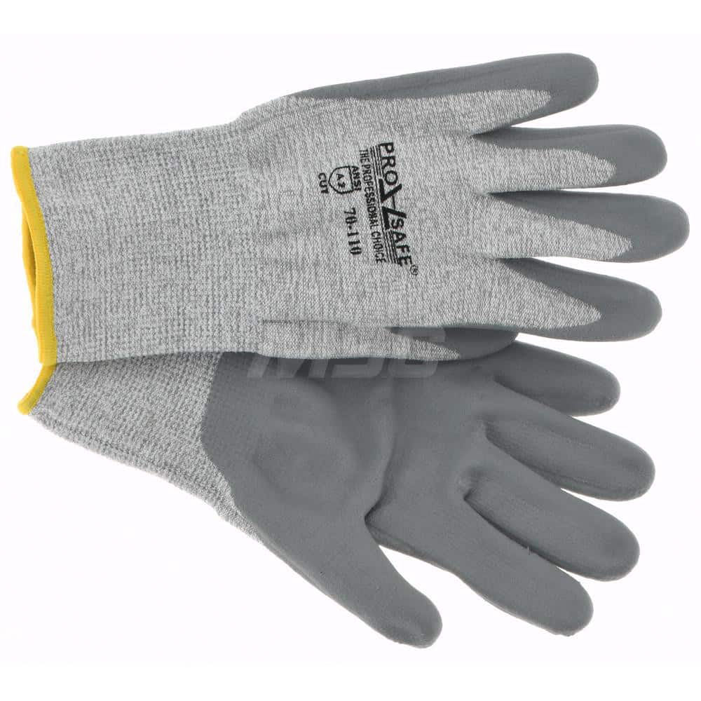 Cut, Puncture & Abrasive-Resistant Gloves: Size L, ANSI Cut A2, ANSI Puncture 3, Nitrile, Dyneema