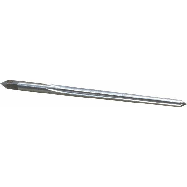 Taper Pin Reamer: #0 Pin, 0.1287" Small End, 0.1638" Large End, High Speed Steel