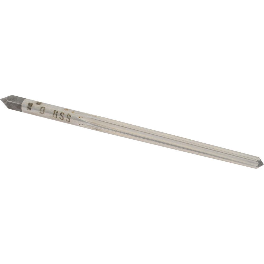 Value Collection SM24N00 Taper Pin Reamer: #0 Pin, 0.1287" Small End, 0.1638" Large End, High Speed Steel Image