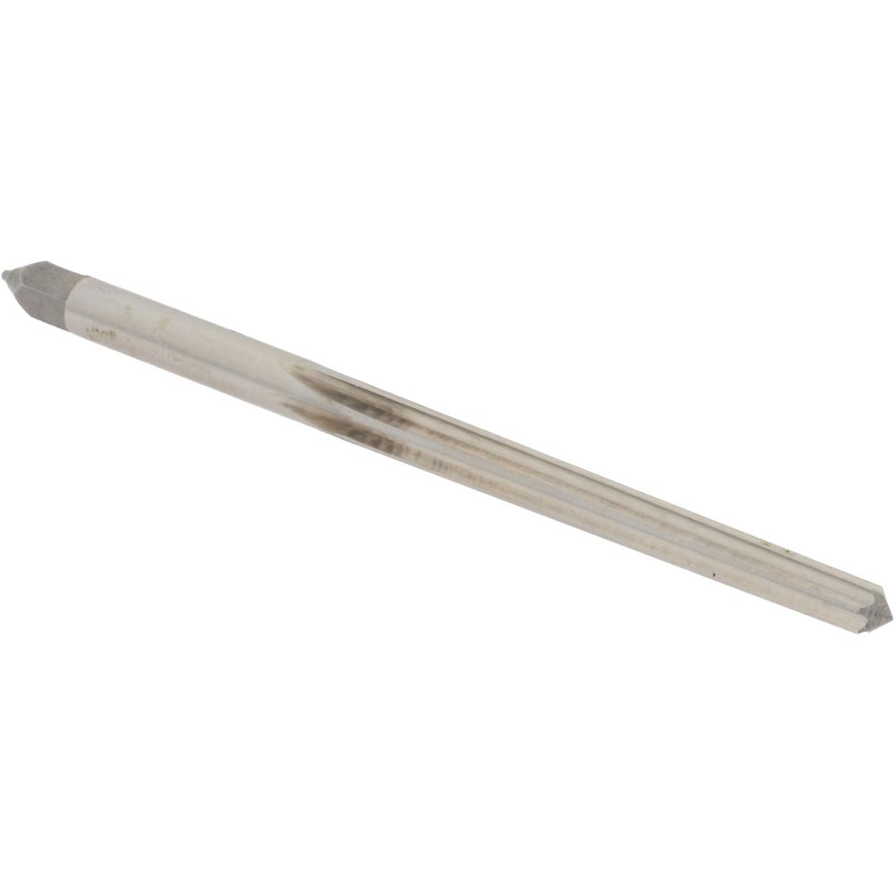 Taper Pin Reamer: #2 Pin, 0.1605 Small End, 0.2006 Large End, High Speed  Steel