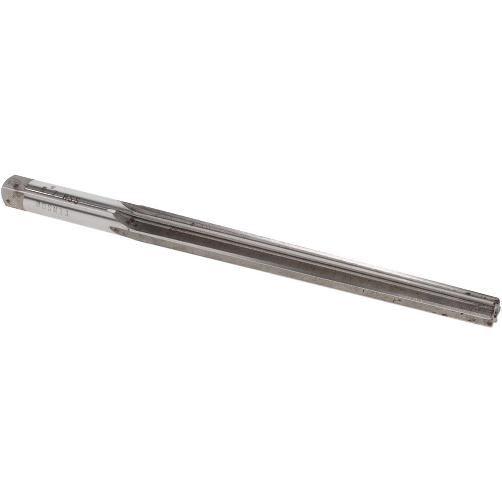 Taper Pin Reamer: #7 Pin, 0.3297" Small End, 0.422" Large End, High Speed Steel