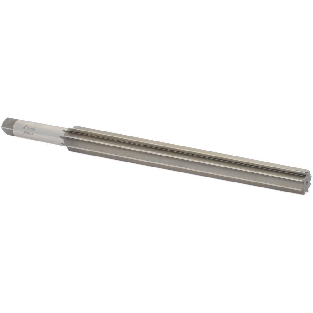 Value Collection SM24N12 Taper Pin Reamer: #12 Pin, 0.842" Small End, 1.05" Large End, High Speed Steel Image