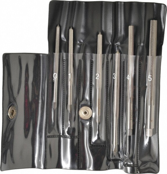 #5 to #0 Pin, Straight Shank, Taper Pin Reamer Set