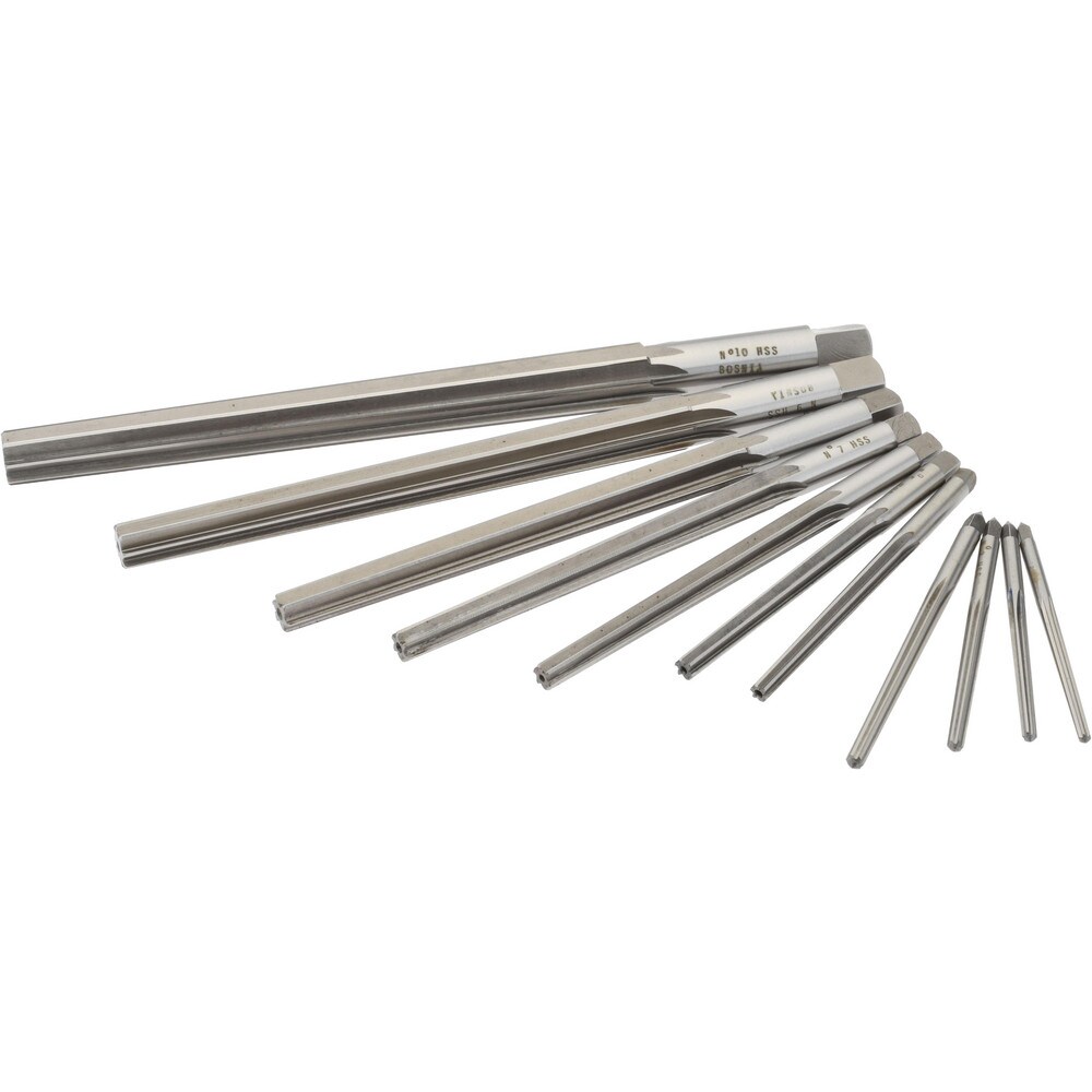 #10 to #0 Pin, Straight Shank, Taper Pin Reamer Set
