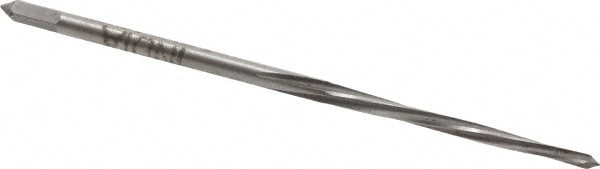 Taper Pin Reamer: #7/0 Pin, 0.0497" Small End, 0.0666" Large End, High Speed Steel