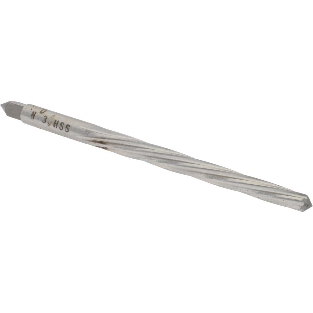 Value Collection SM25N03 Taper Pin Reamer: #3 Pin, 0.1813" Small End, 0.2294" Large End, High Speed Steel Image