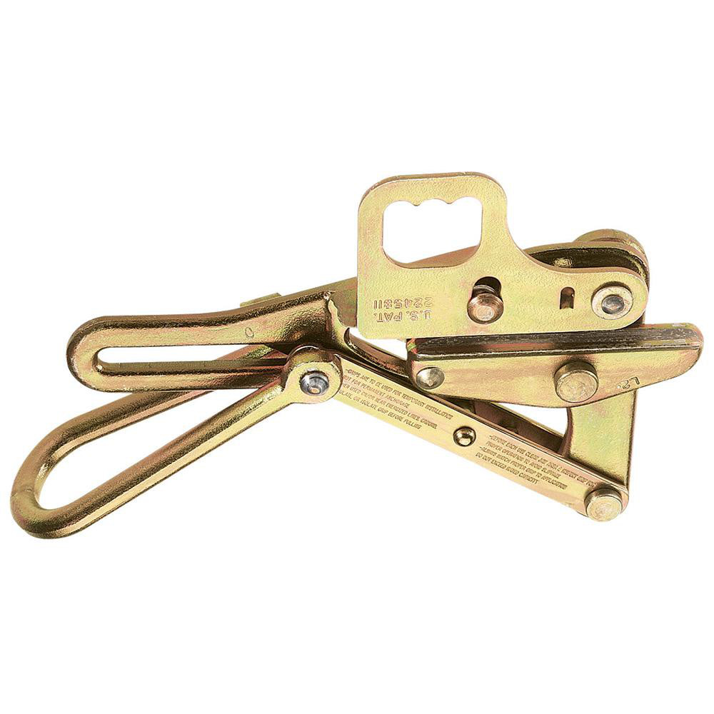 Klein Tools Cable Pulling Grips: Tool Type: Cable Pulling Grip; Material: Steel; Eye Type: Universal Eye; Minimum Compatible Cable Diameter: 0.218 in