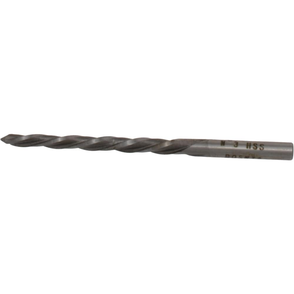 Taper Pin Reamer: #3 Pin, 0.1813" Small End, 0.2294" Large End, High Speed Steel