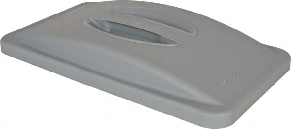 Rubbermaid FG268888LGRAY Trash Can & Recycling Container Lid: Rectangle, For 15.88 gal Trash Can 