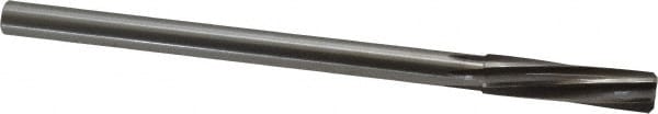 Made in USA 435L-0.5000 Chucking Reamer: 1/2" Dia, 8" OAL, 2" Flute Length, Straight Shank, High Speed Steel Image