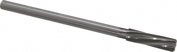 Made in USA 435L-0.5312 Chucking Reamer: 17/32" Dia, 8" OAL, 2" Flute Length, Straight Shank, High Speed Steel Image