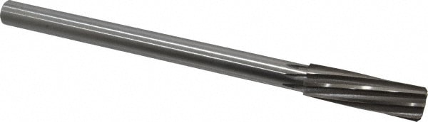 Made in USA 435L-0.6875 Chucking Reamer: 11/16" Dia, 9" OAL, 2-1/4" Flute Length, Straight Shank, High Speed Steel Image