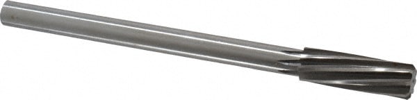 Made in USA 435L-0.7188 Chucking Reamer: 23/32" Dia, 9" OAL, 2-1/4" Flute Length, Straight Shank, High Speed Steel Image