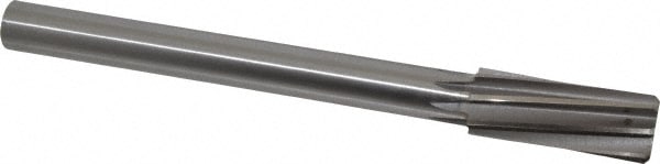 Made in USA 435L-1.1250 Chucking Reamer: 1-1/8" Dia, 11" OAL, 2-7/8" Flute Length, Straight Shank, High Speed Steel Image