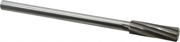 Made in USA 1435-0.5938 Chucking Reamer: 19/32" Dia, 8" OAL, 2" Flute Length, Straight Shank, Cobalt Steel Image