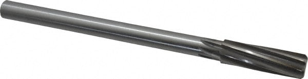 Made in USA 1435-0.6875 Chucking Reamer: 11/16" Dia, 9" OAL, 2-1/4" Flute Length, Straight Shank, Cobalt Steel Image